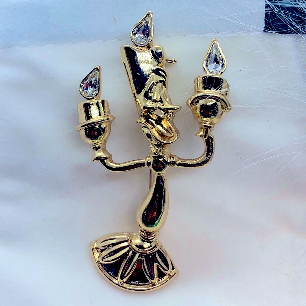 Candlelight Gold Plated Brooch